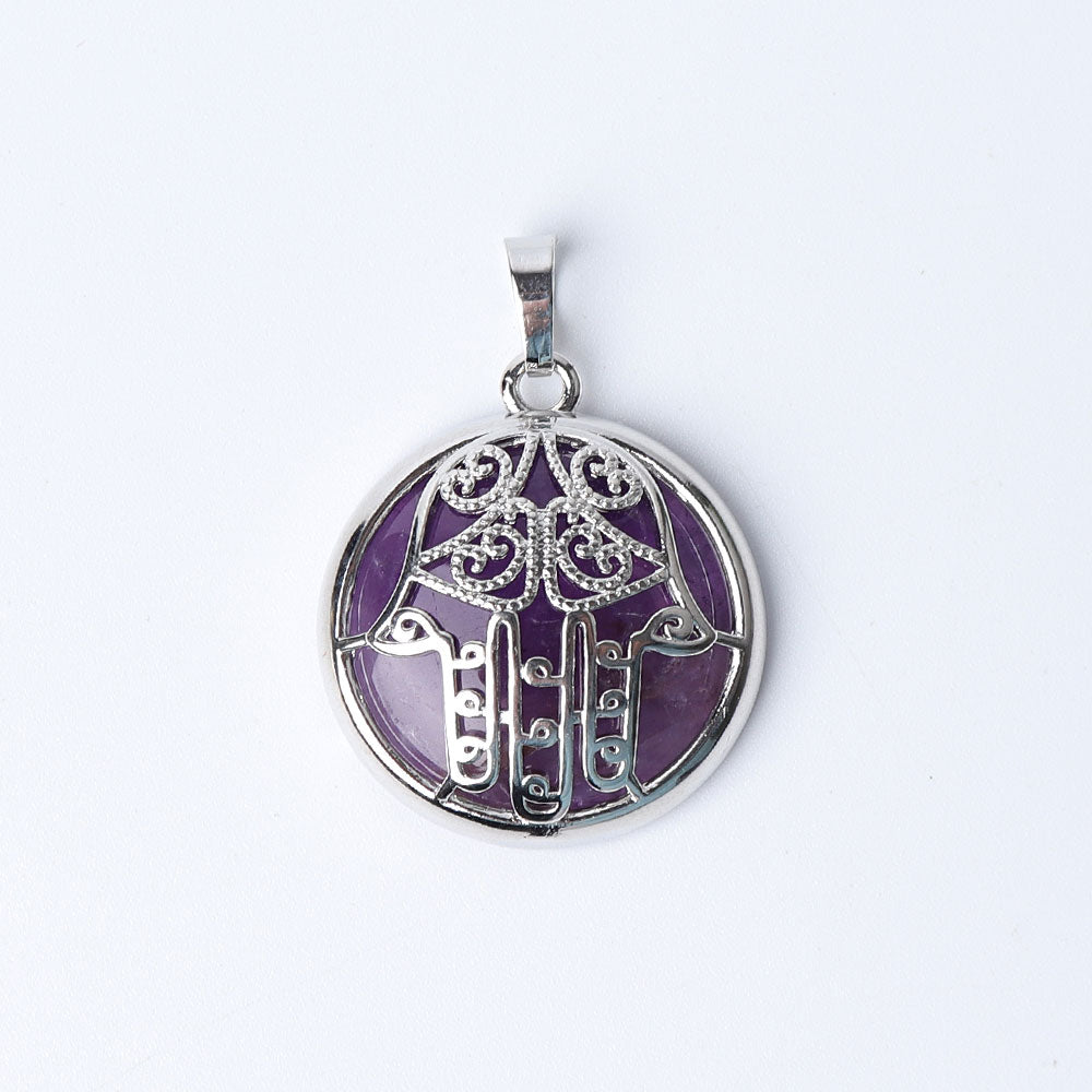 Chakra Hand Wrapped Spiritual Crystal Pendant 1.2 inch