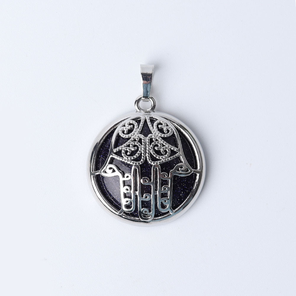 Chakra Hand Wrapped Spiritual Crystal Pendant 1.2 inch