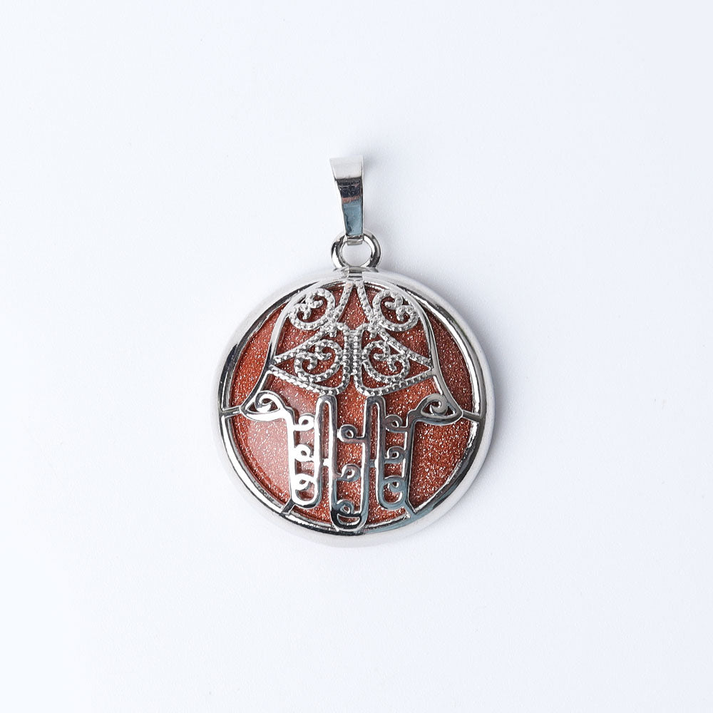 Chakra Hand Wrapped Spiritual Crystal Pendant 1.2 inch