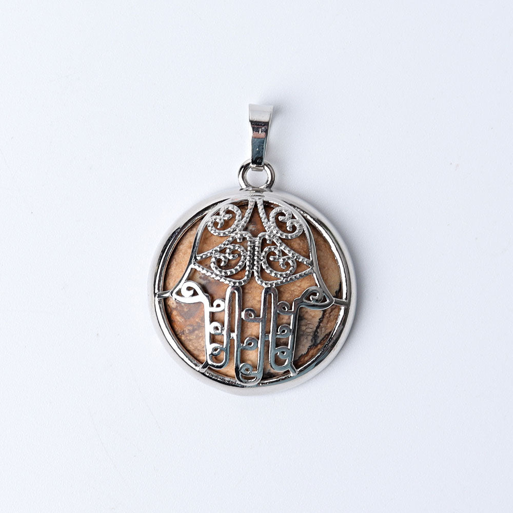 Chakra Hand Wrapped Spiritual Crystal Pendant 1.2 inch