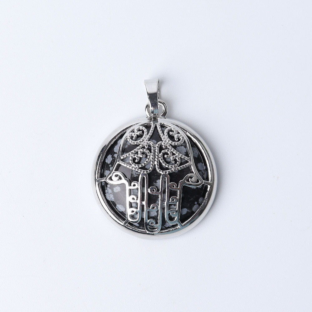 Chakra Hand Wrapped Spiritual Crystal Pendant 1.2 inch