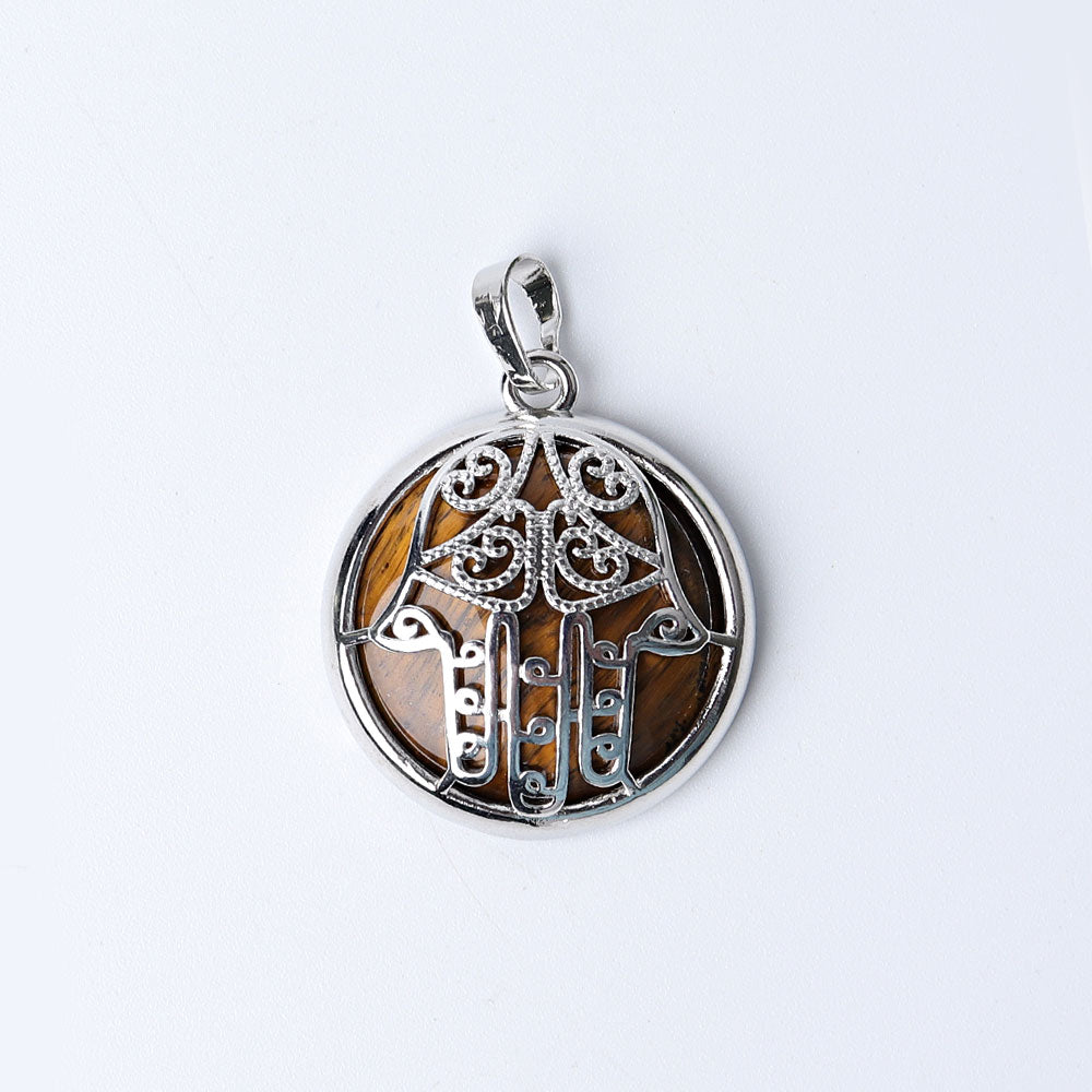 Chakra Hand Wrapped Spiritual Crystal Pendant 1.2 inch