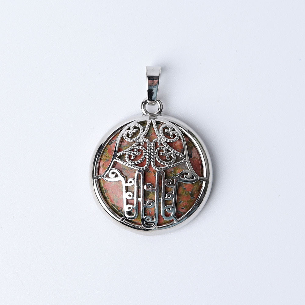 Chakra Hand Wrapped Spiritual Crystal Pendant 1.2 inch