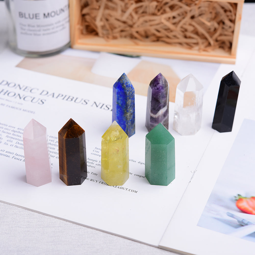 Chakra Healing Energy Crystal Tower Kit