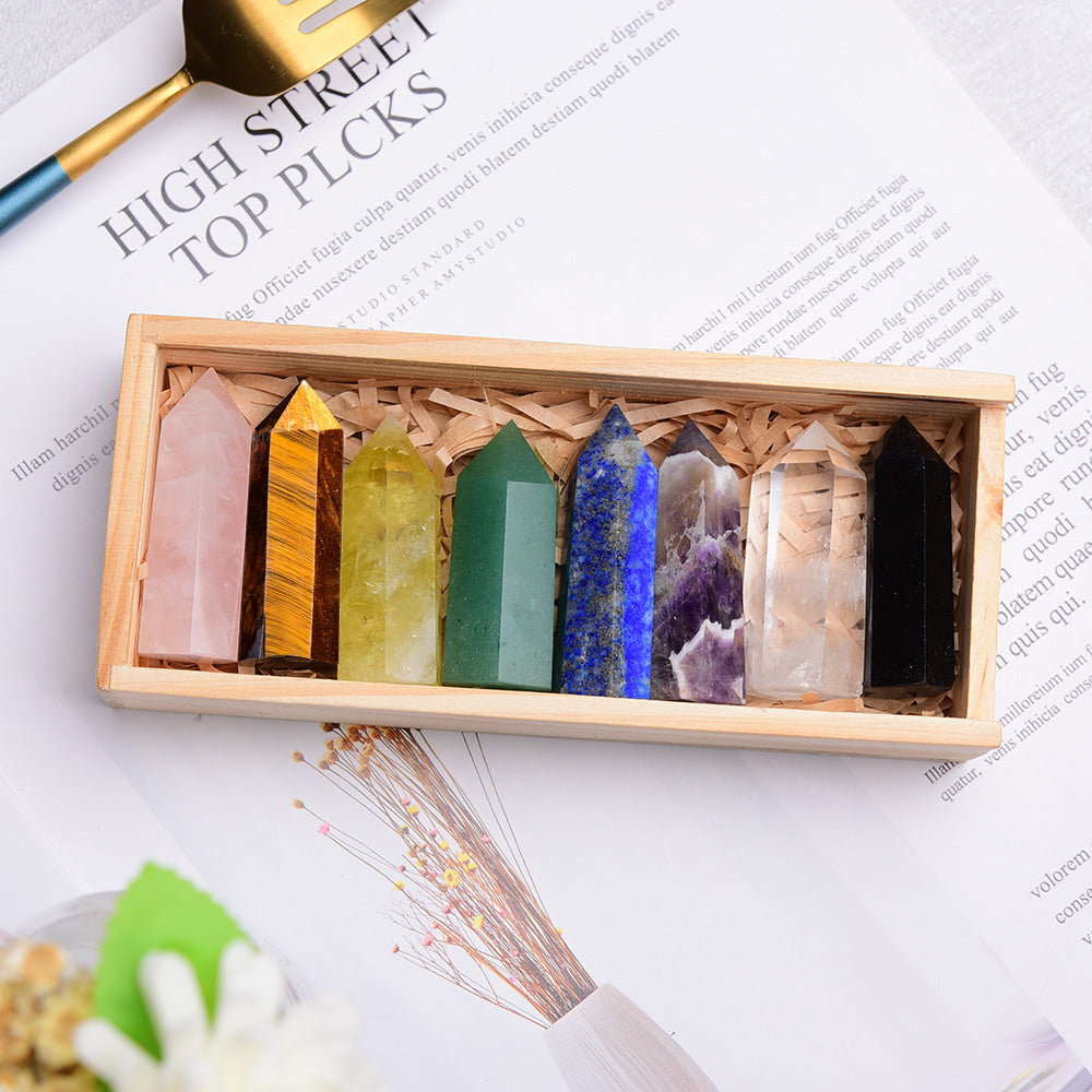 Chakra Healing Energy Crystal Tower Kit