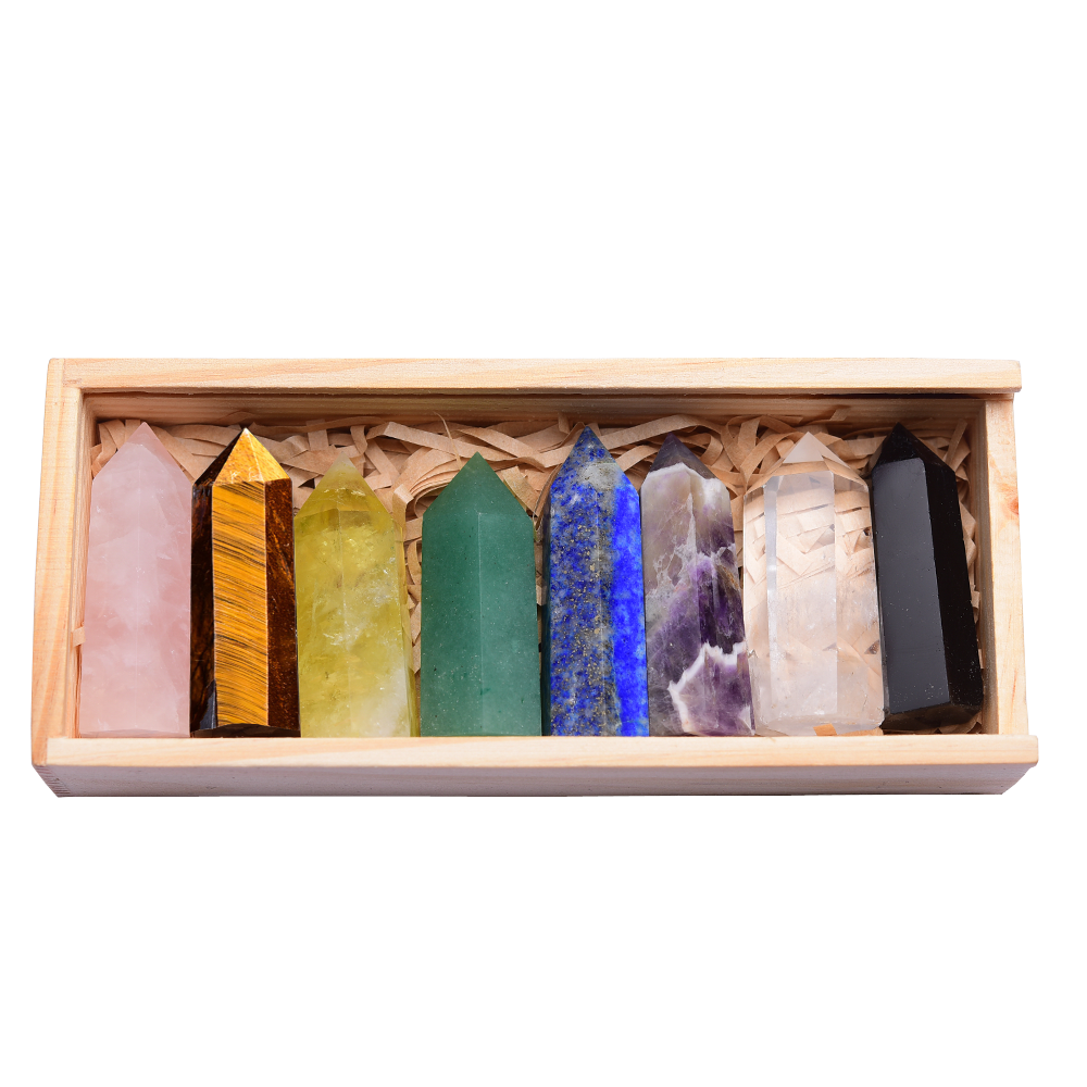 Chakra Healing Energy Crystal Tower Kit