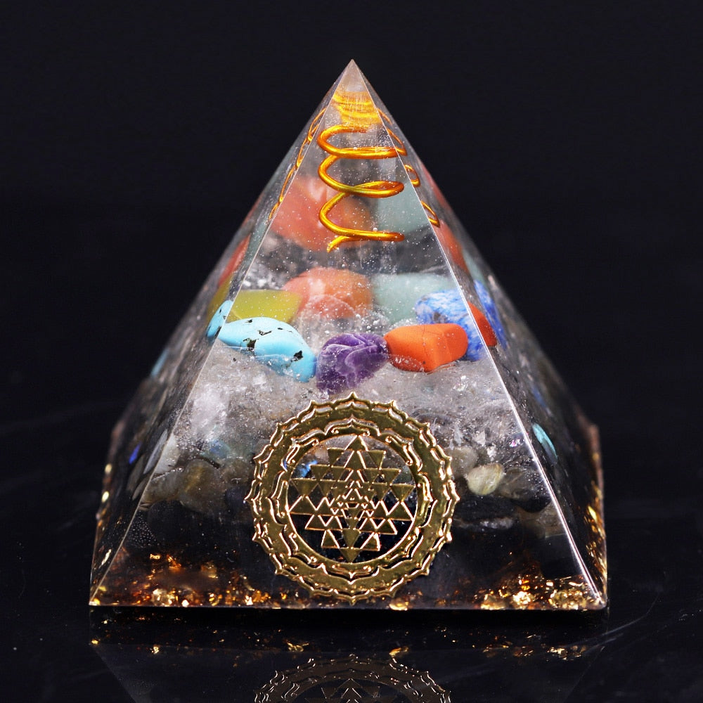 Chakra Protection Orgone Pyramid