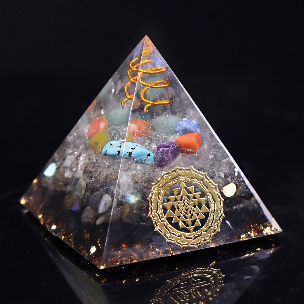 Chakra Protection Orgone Pyramid