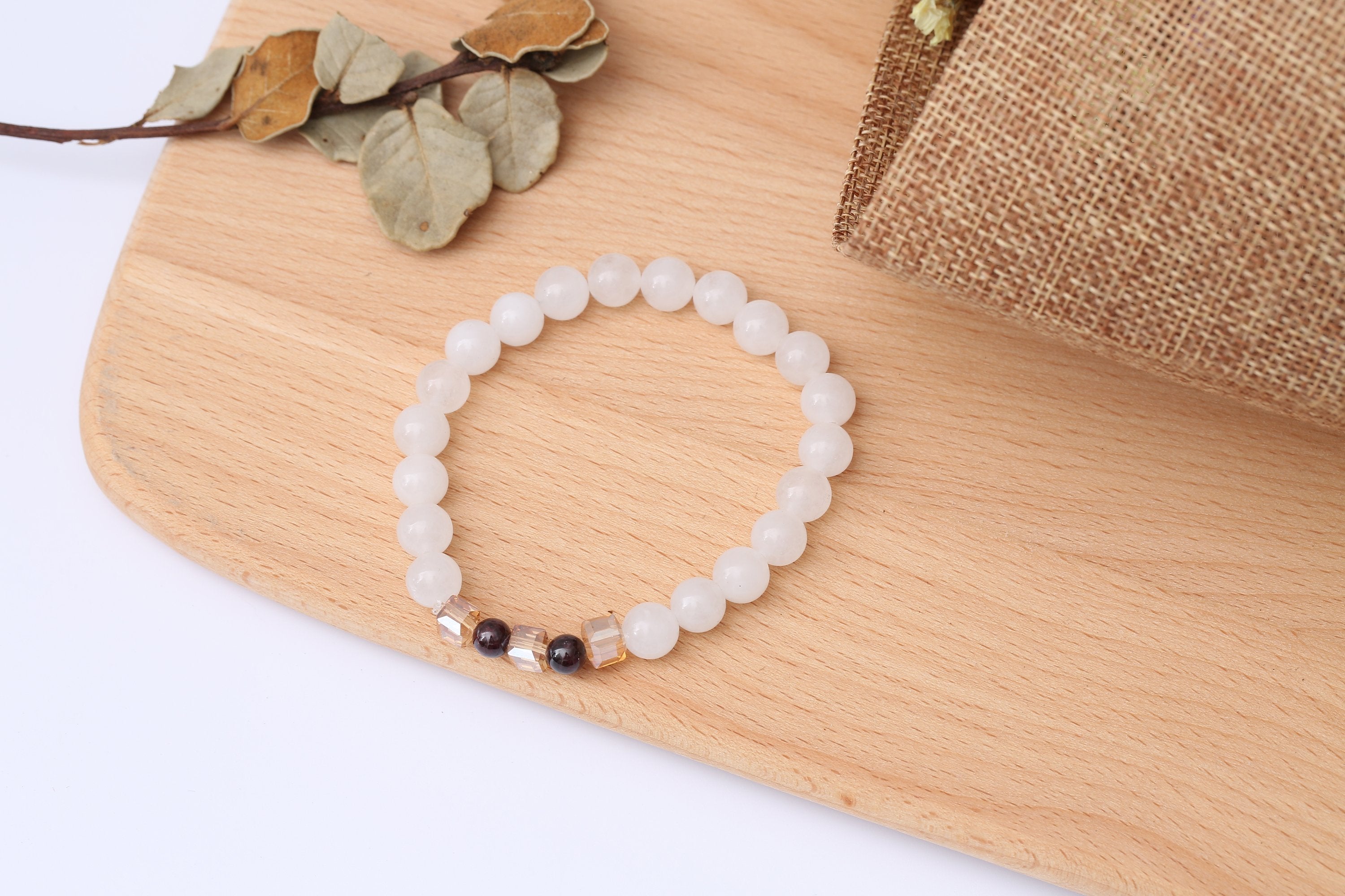 Chalcedony Stone Bracelet for Calm and Confidence