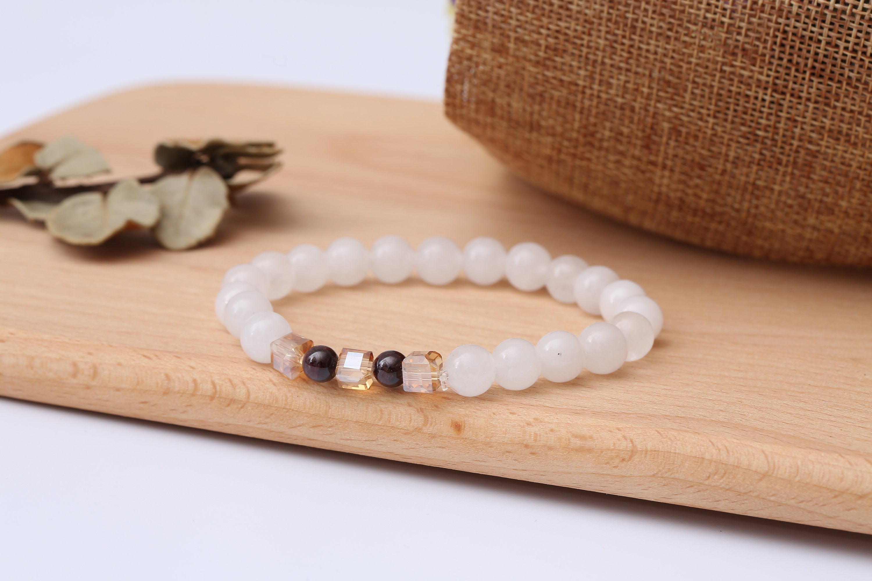 Chalcedony Stone Bracelet for Calm and Confidence