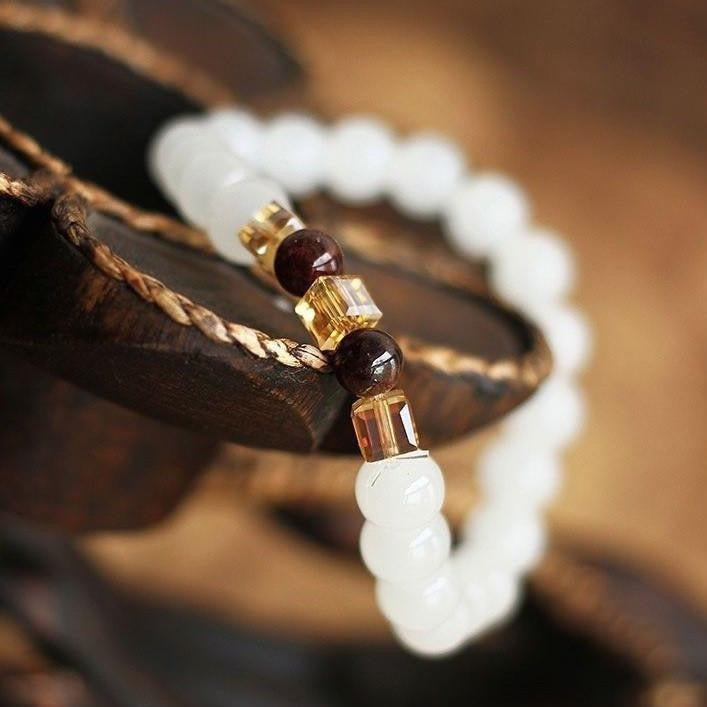 Chalcedony Stone Bracelet for Calm and Confidence