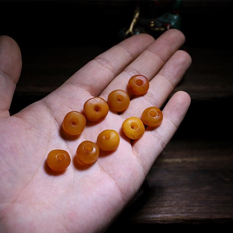 Chinese Zodiac Amber Calming Anxiety Bracelet 18cm