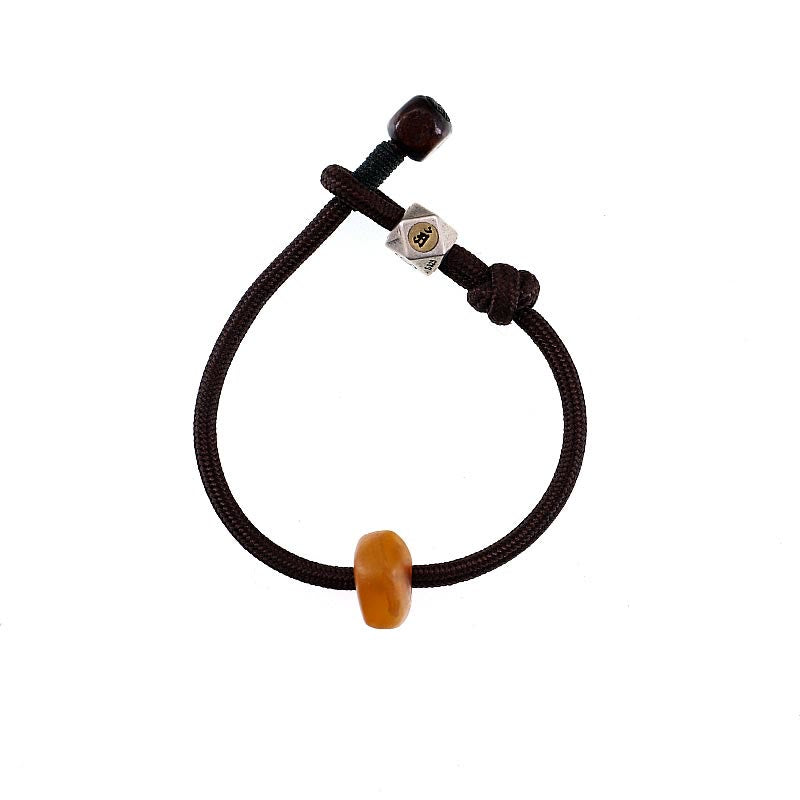 Chinese Zodiac Amber Calming Anxiety Bracelet 18cm