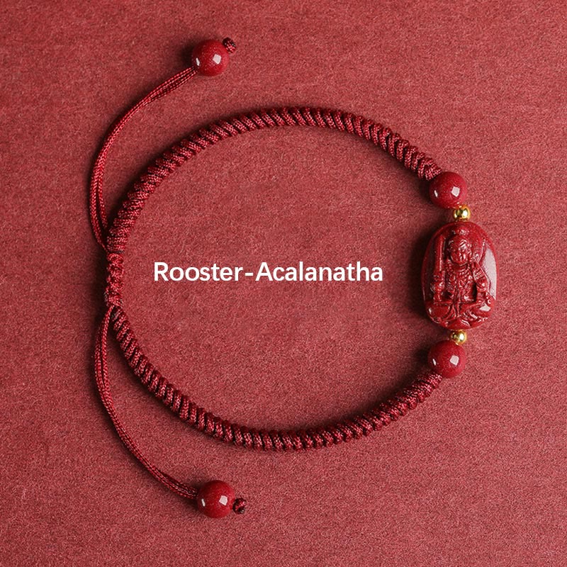 Chinese Zodiac Cinnabar Protection Bracelet Unisex