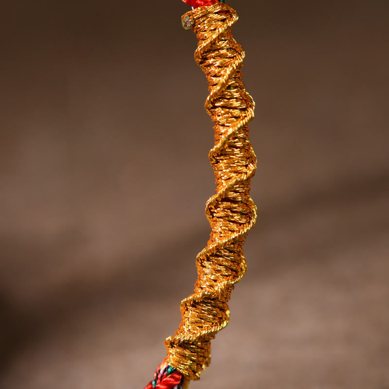 Chinese Zodiac Natal Buddha Braided Bracelet 14-17cm Protection Luck