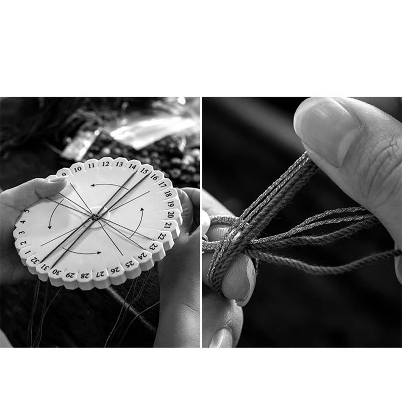 Chinese Zodiac Silver Rope Bracelet for Wealth & Protection