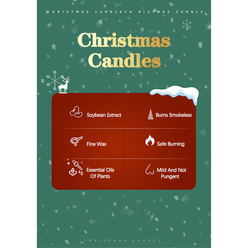 Christmas Tree Scented Soy Wax Candle for Spiritual Cleansing