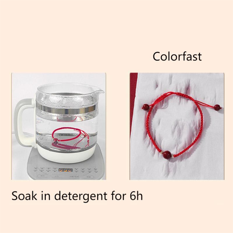 Cinnabar Blessing Bracelet with 8mm Beads & Red String