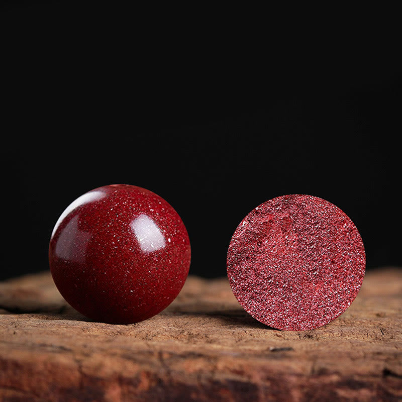 Cinnabar Blessing Bracelet with 8mm Beads & Red String