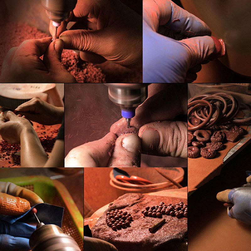 Cinnabar Blessing Bracelet with Om Mani Padme Hum | Healing Sounds