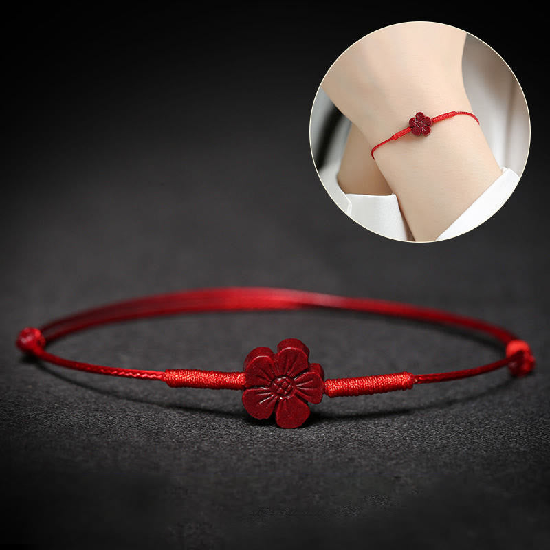 Cinnabar Bracelet with Pixiu for Luck & Protection