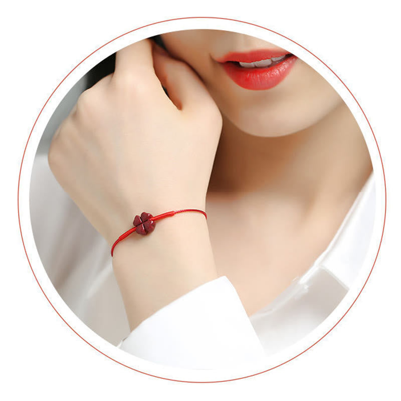 Cinnabar Bracelet with Pixiu for Luck & Protection