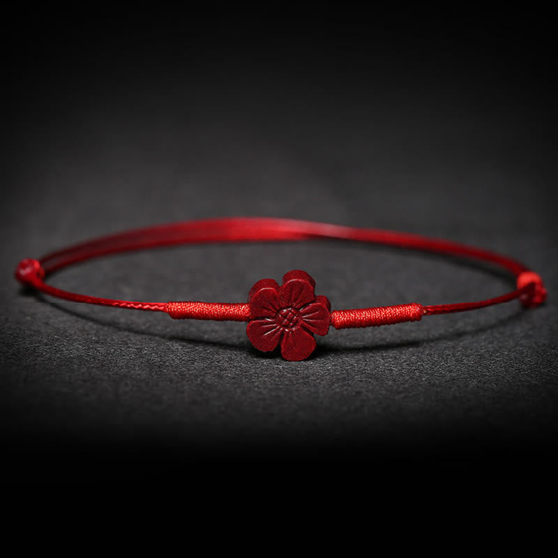 Cinnabar Bracelet with Pixiu for Luck & Protection