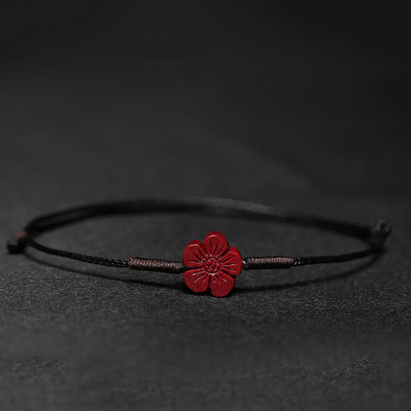 Cinnabar Bracelet with Pixiu for Luck & Protection
