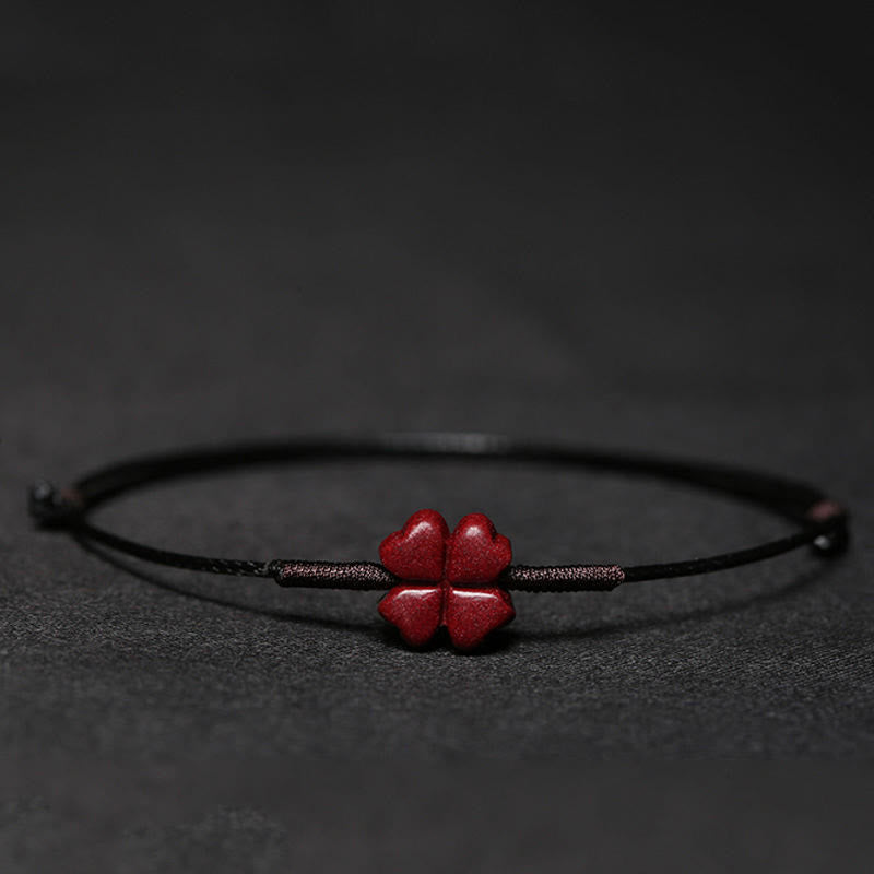 Cinnabar Bracelet with Pixiu for Luck & Protection
