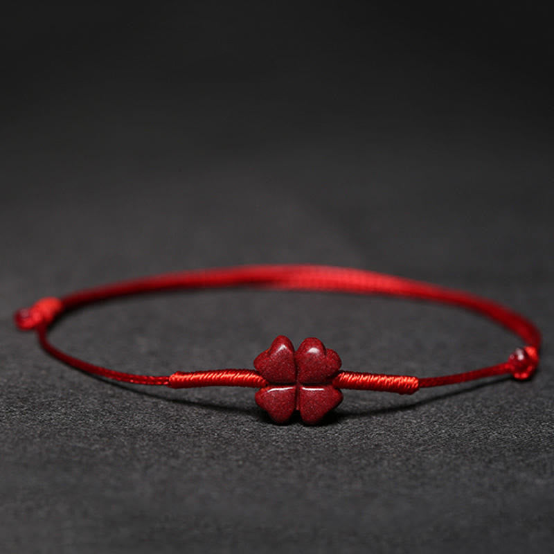 Cinnabar Bracelet with Pixiu for Luck & Protection