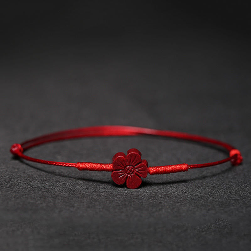 Cinnabar Bracelet with Pixiu for Luck & Protection