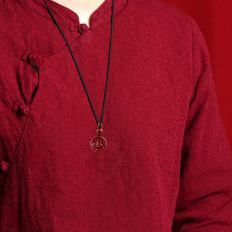 Cinnabar Chinese Zodiac Necklace for Calm & Balance