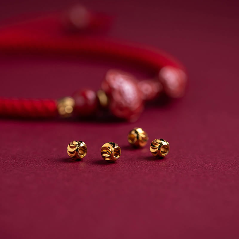 Cinnabar Fu Character 14-20cm Red String Braided Bracelet