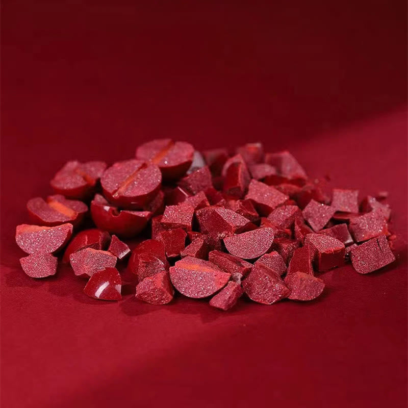 Cinnabar Jade Bracelet with Peace Buckle for Calm & Blessing