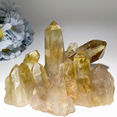 Citrine Crystal Clusters 2-4 Inch Healing Stones