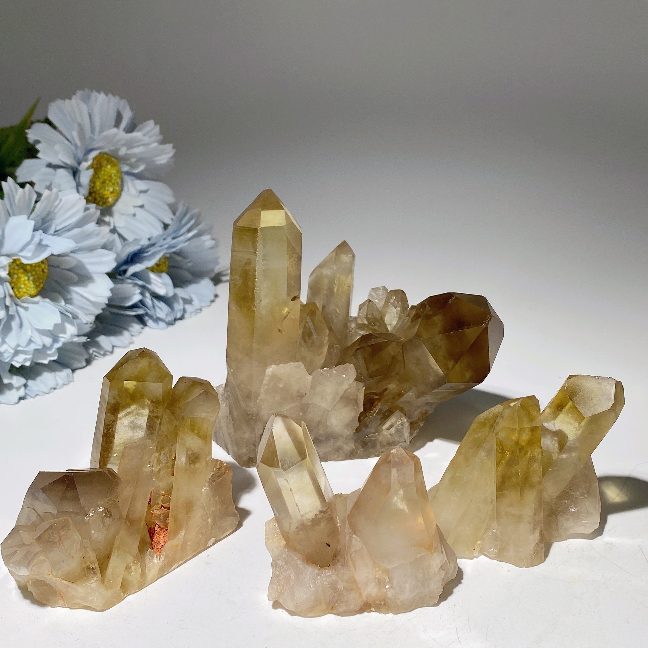Citrine Crystal Clusters 2-4 Inch Healing Stones