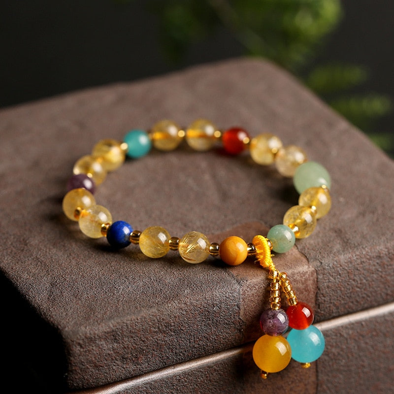 Citrine Jade Abundance Bracelet for Prosperity