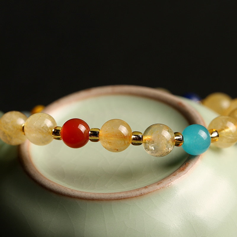 Citrine Jade Abundance Bracelet for Prosperity