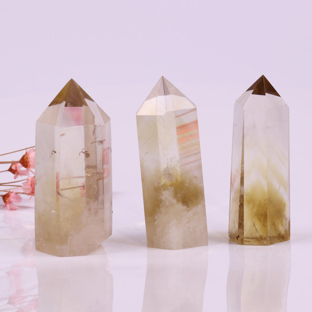 Citrine Crystal Tower for Prosperity and Abundance