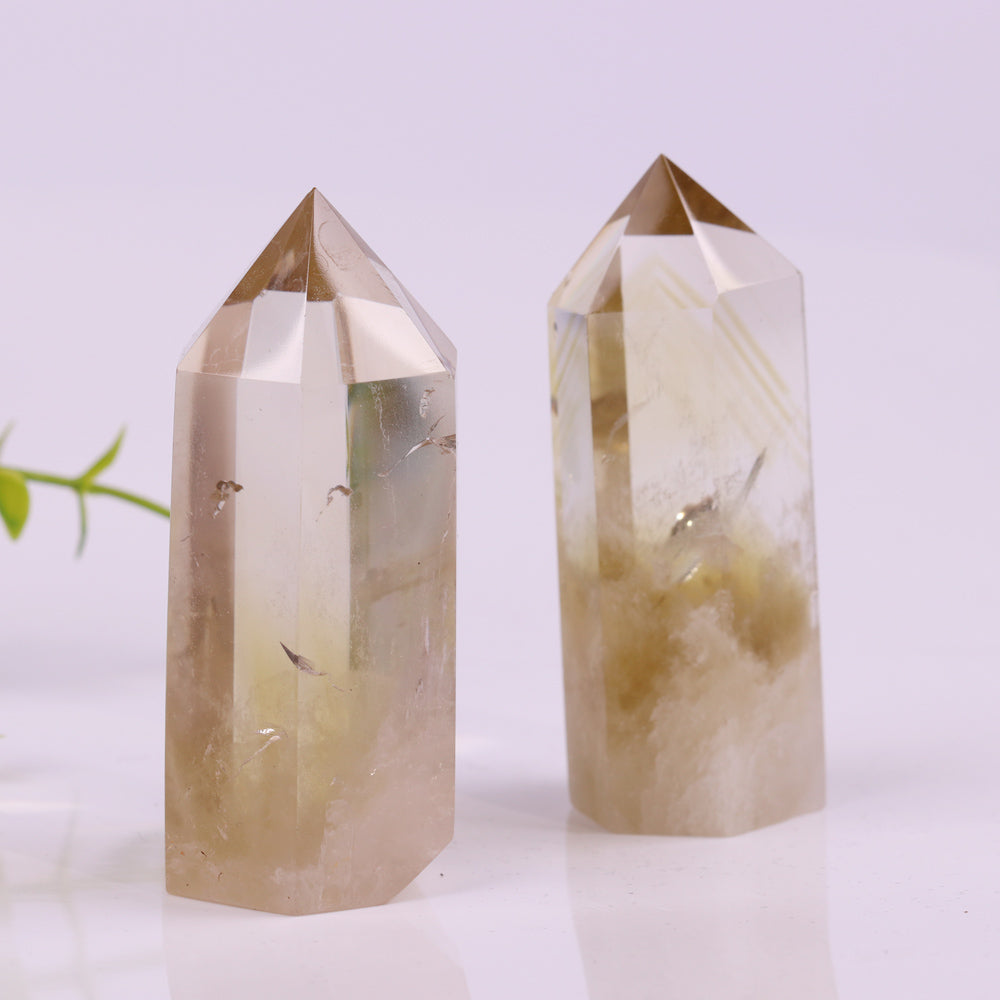 Citrine Crystal Tower for Prosperity and Abundance