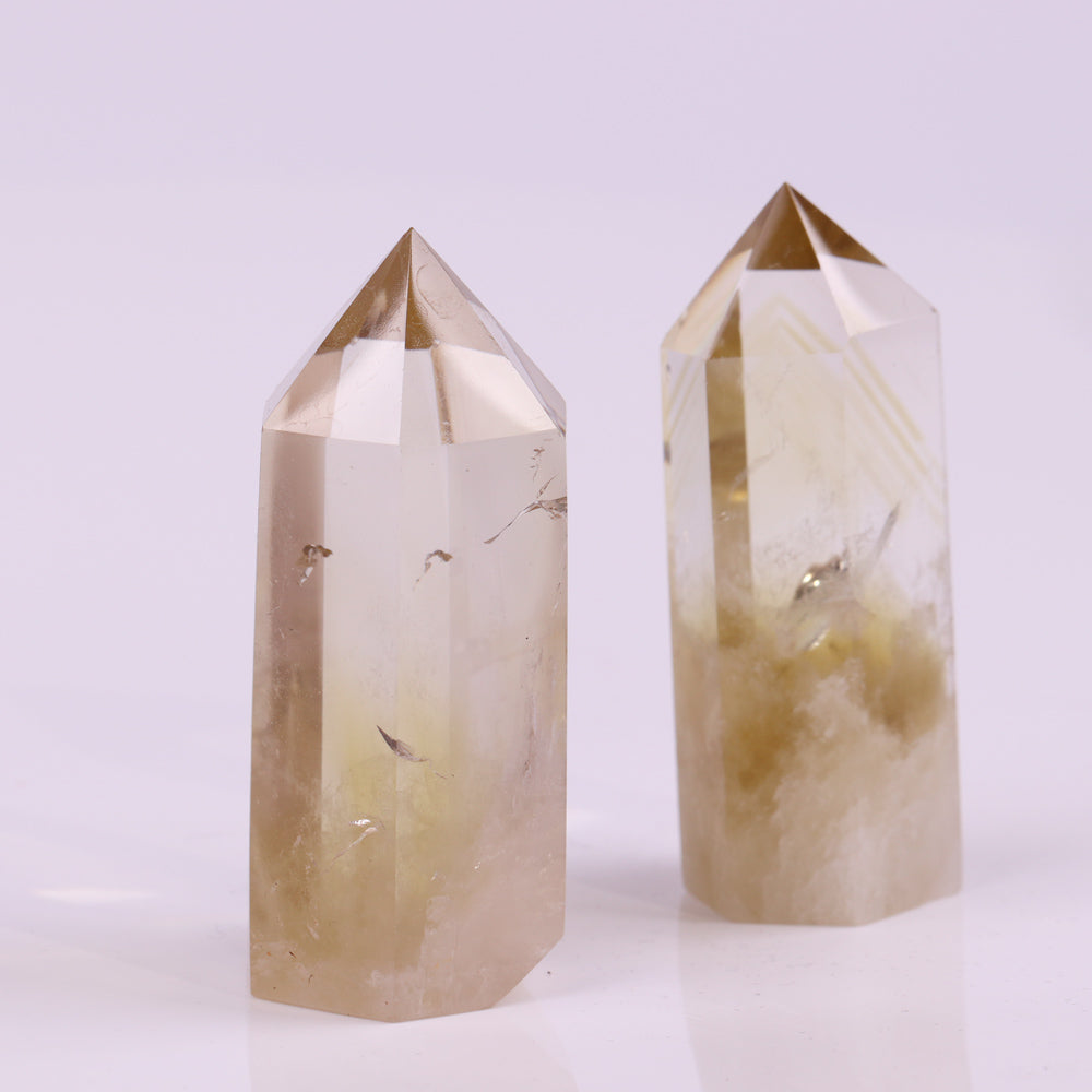 Citrine Crystal Tower for Prosperity and Abundance
