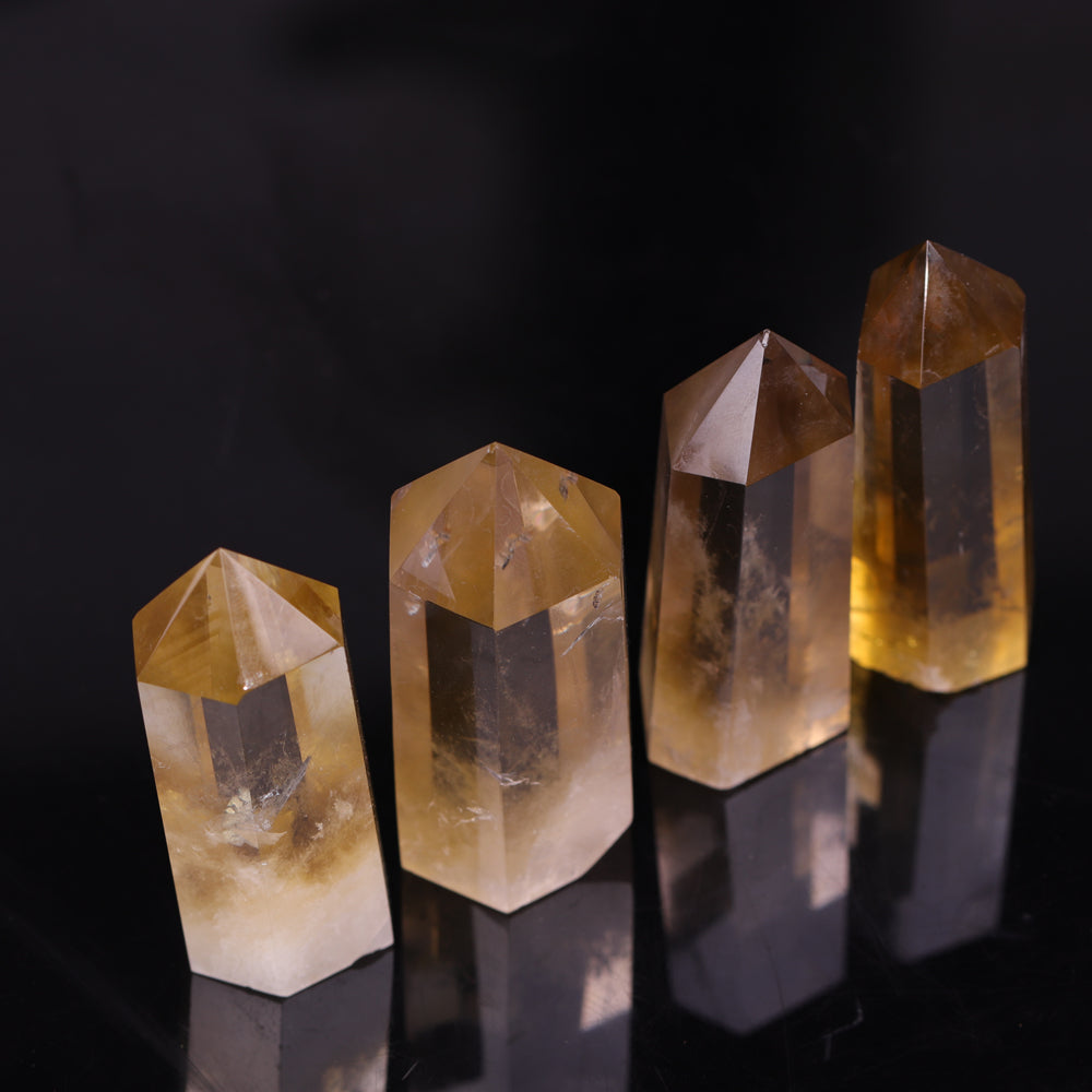 Citrine Crystal Tower for Prosperity and Abundance