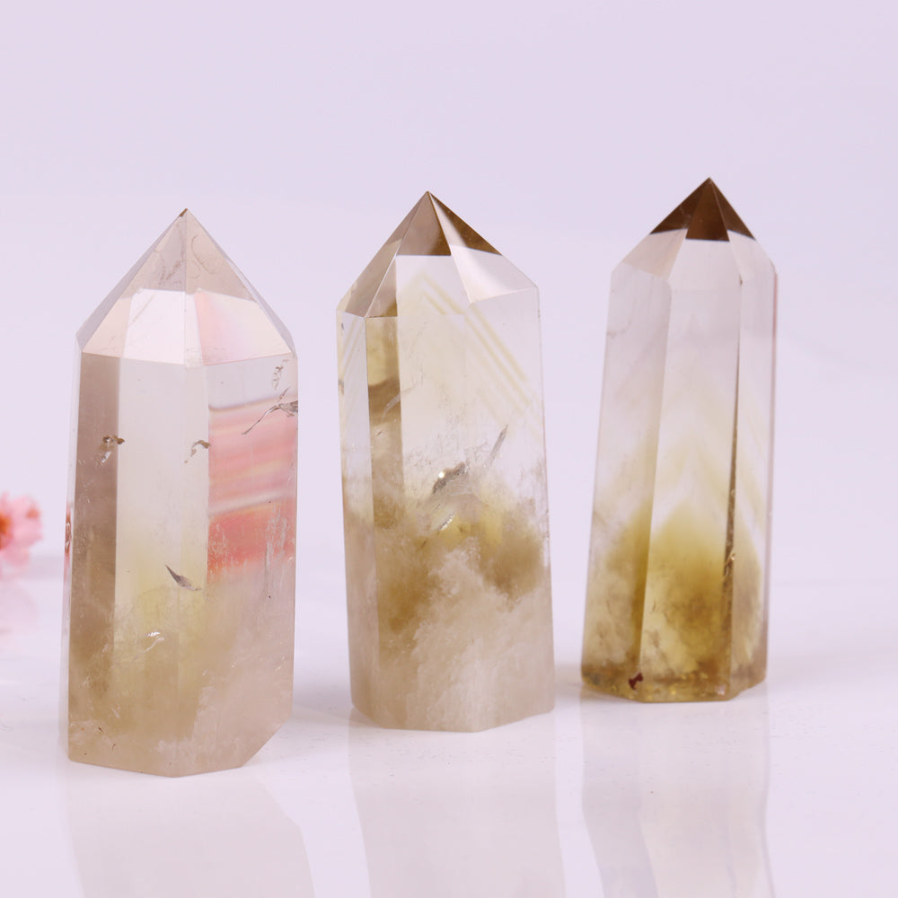 Citrine Crystal Tower for Prosperity and Abundance