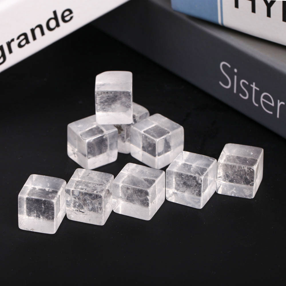 Clear Quartz Crystal Cubes 0.78 Inch Healing Cube