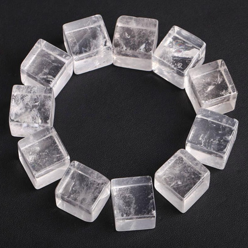 Clear Quartz Crystal Cubes 0.78 Inch Healing Cube