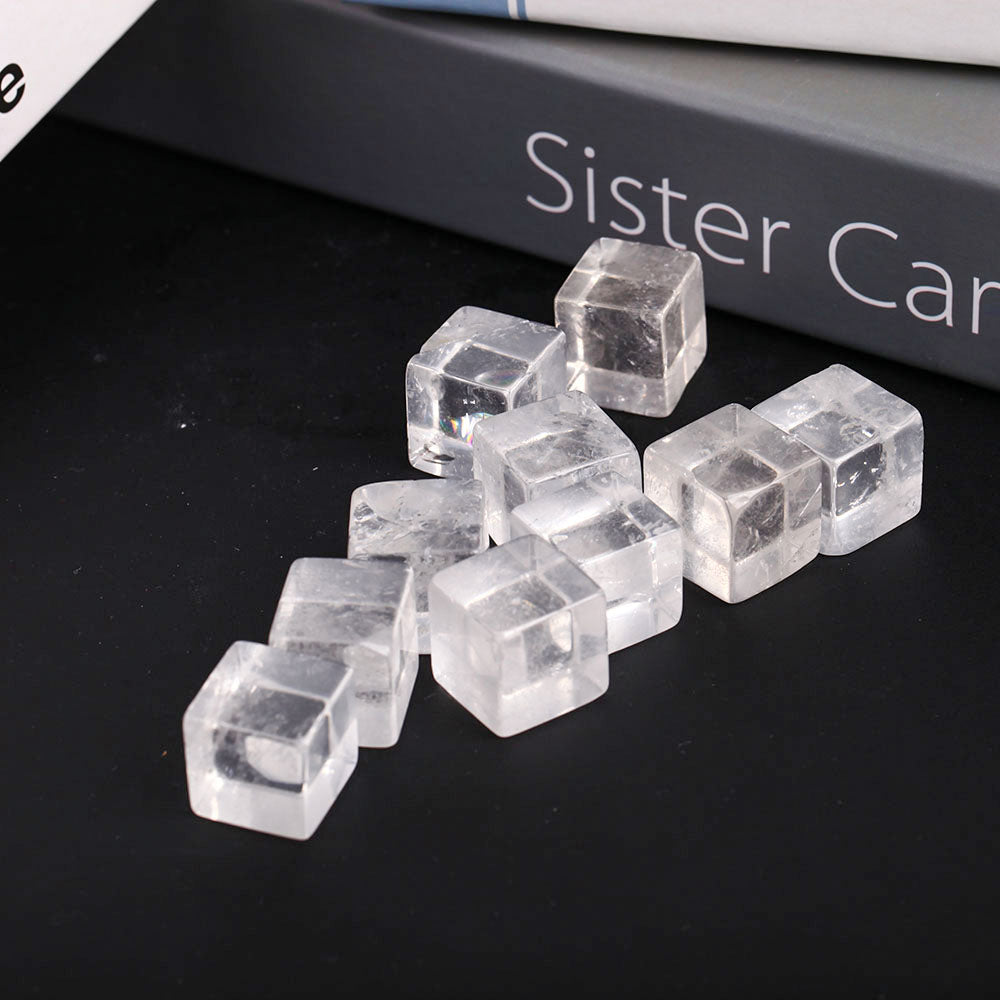 Clear Quartz Crystal Cubes 0.78 Inch Healing Cube