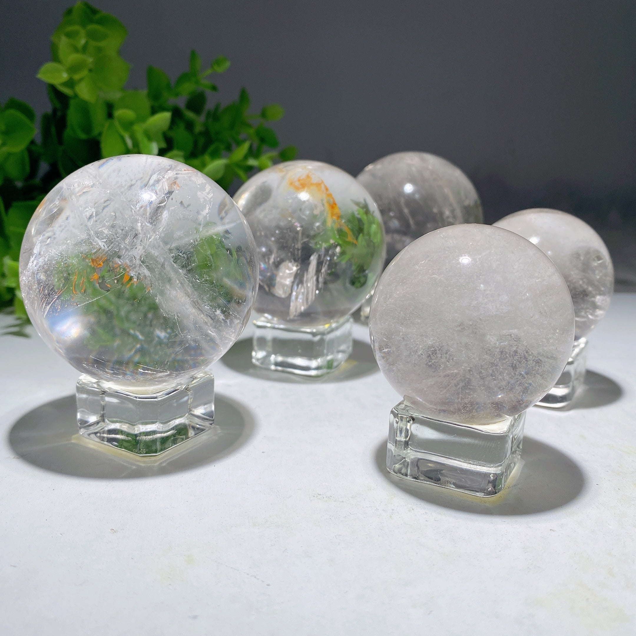 Clear Quartz Crystal Sphere 1.3-2.5 Inch Healing Orb