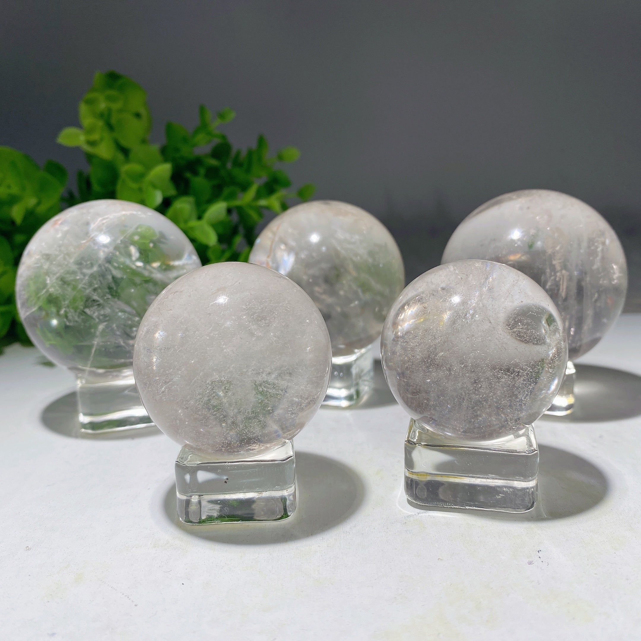 Clear Quartz Crystal Sphere 1.3-2.5 Inch Healing Orb