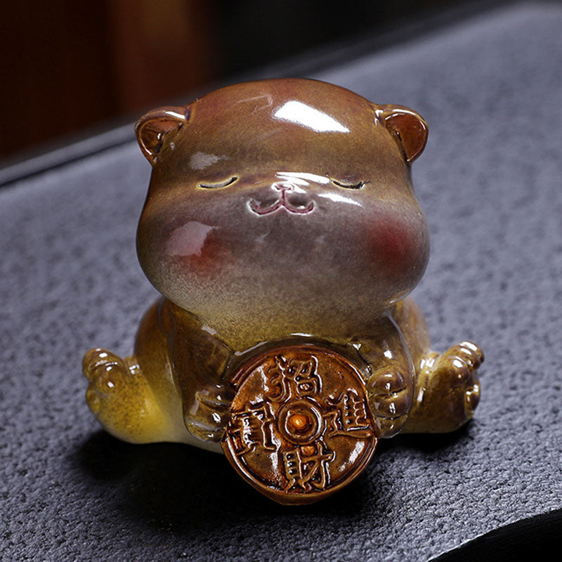 Color Changing Mini Cat Resin Tea Pet | Zen Decor Figurine