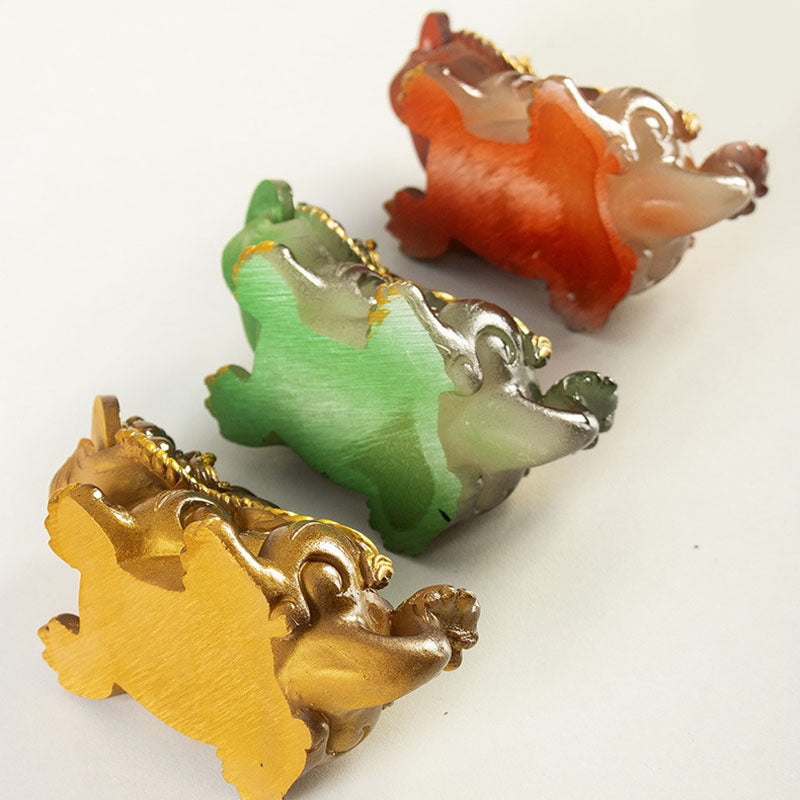 Color Changing Small PiXiu Resin Wealth Figurine 11cm